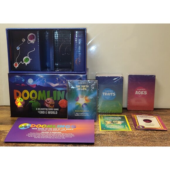 Doomlings Card Game For The End Of The World Open Box Sealed Cards Complete - Picture 3 of 9